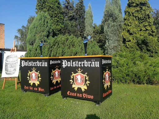 Zwei mobile Polsterbräu Zapfanlagen